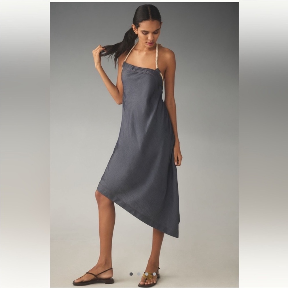 Let Me Be denim Asymmetrical Dress, women’s size XL NWT